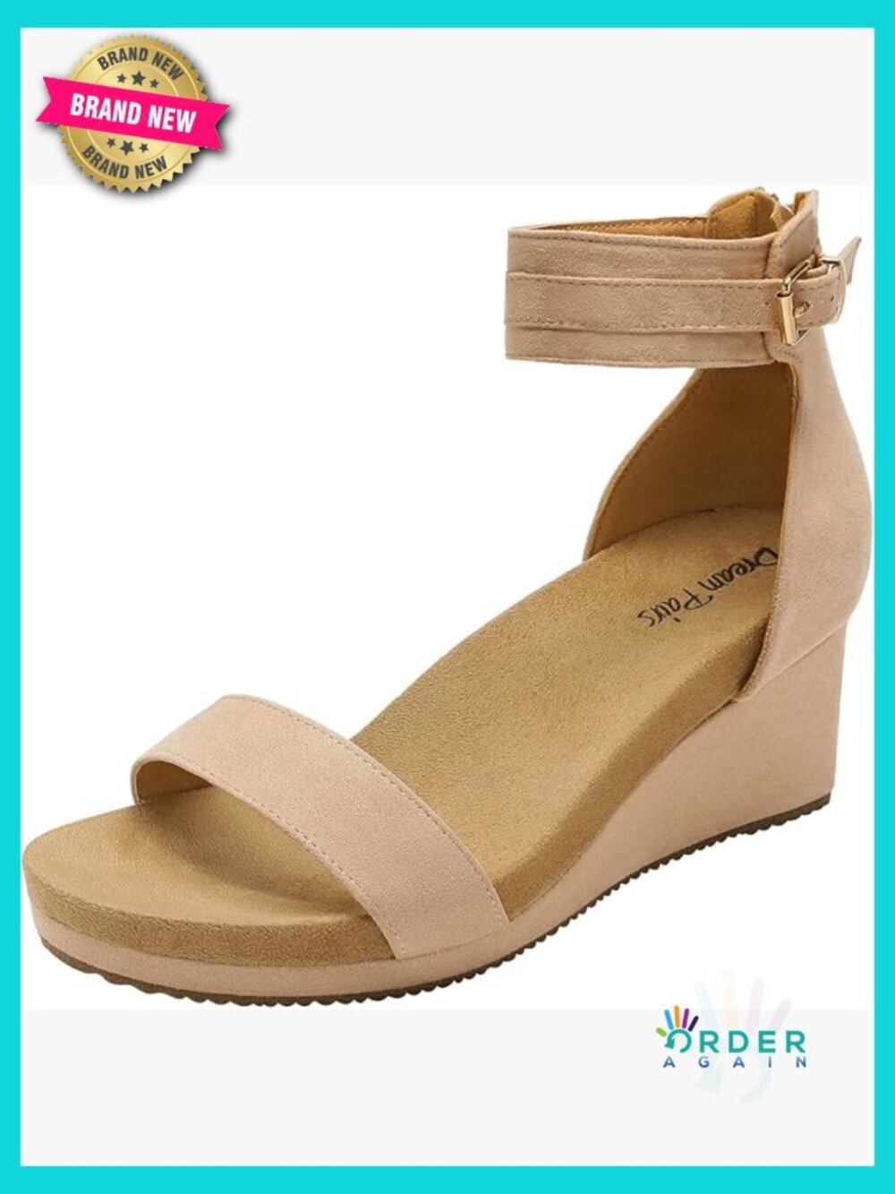 Open Toe Ankle Strap Platform Wedge Sandals Summer Chic Fashion Shoes